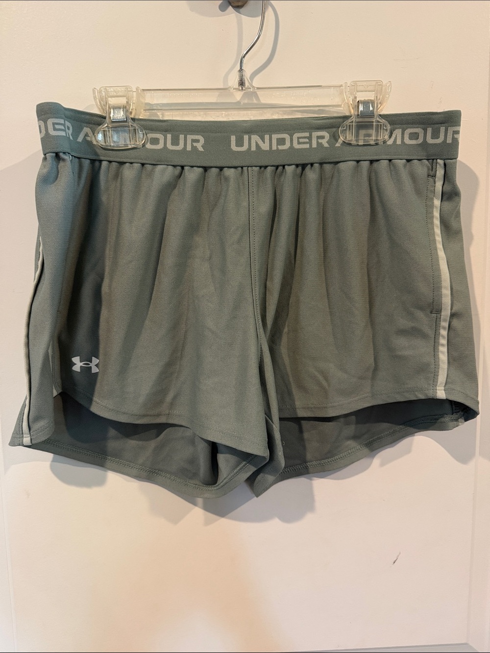 Under Armour Women’s Sage Green Athletic Running Shorts